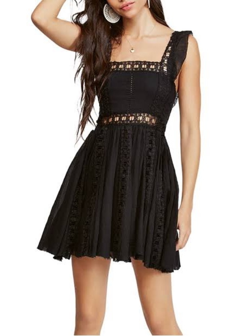 Free People Verona Dress Black
